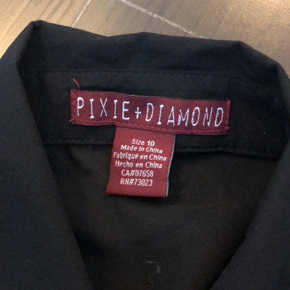 Pixie & Diamond sheer button up top - Picture 2 of 2